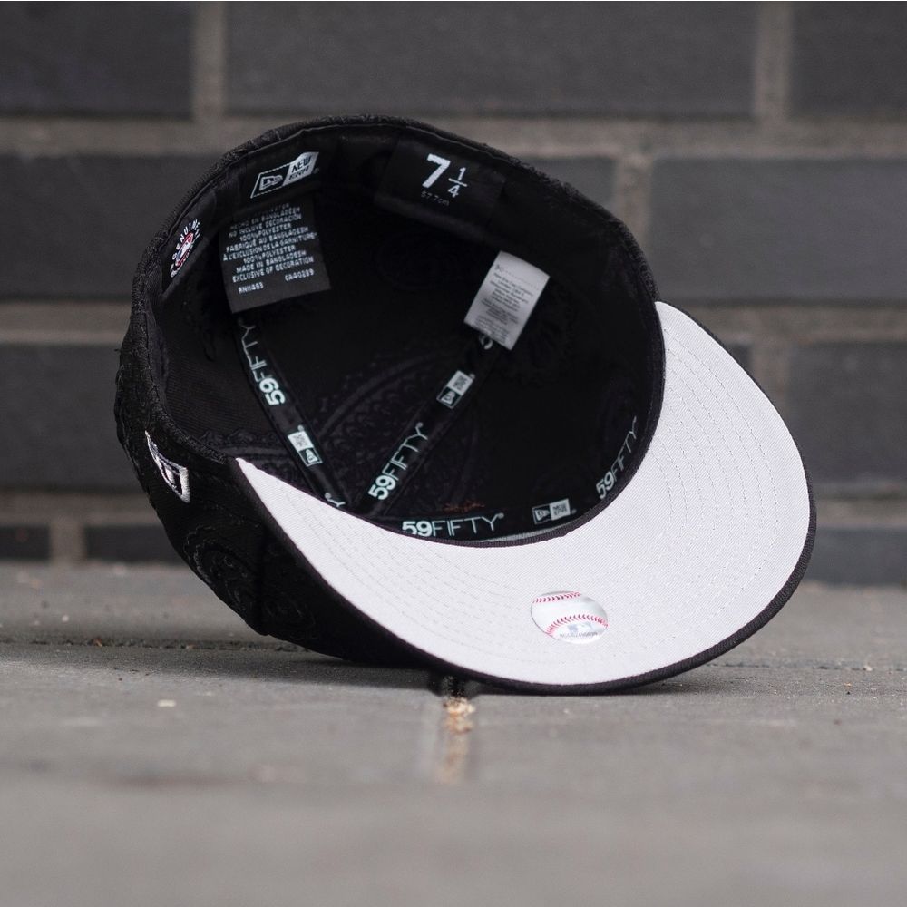 New Era 59Fifty San Francisco Giants Swirl Fitted Hat Black Orange Bandana 7 3/8 - Picture 4 of 14